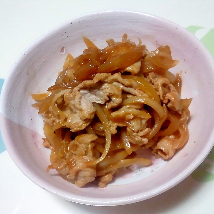 豚肉と玉ねぎのケチャップ炒め＋＋